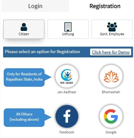 sso.rajasthan.gov.in Registration