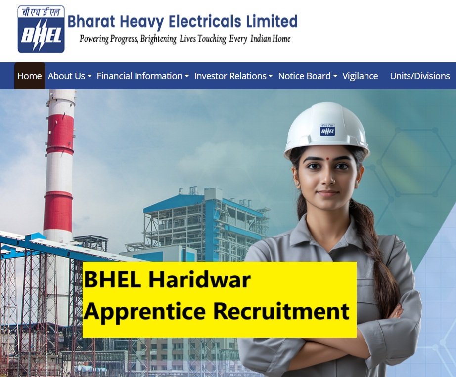 BHEL Haridwar Apprentice Recruitment 