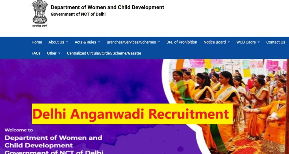 Delhi Anganwadi Recruitment