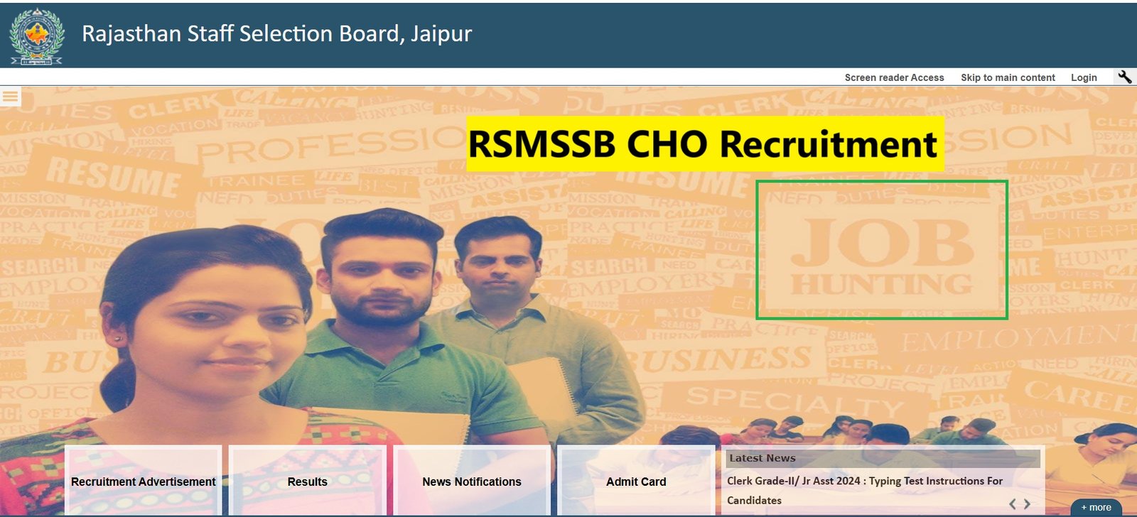 RSMSSB CHO Recruitment