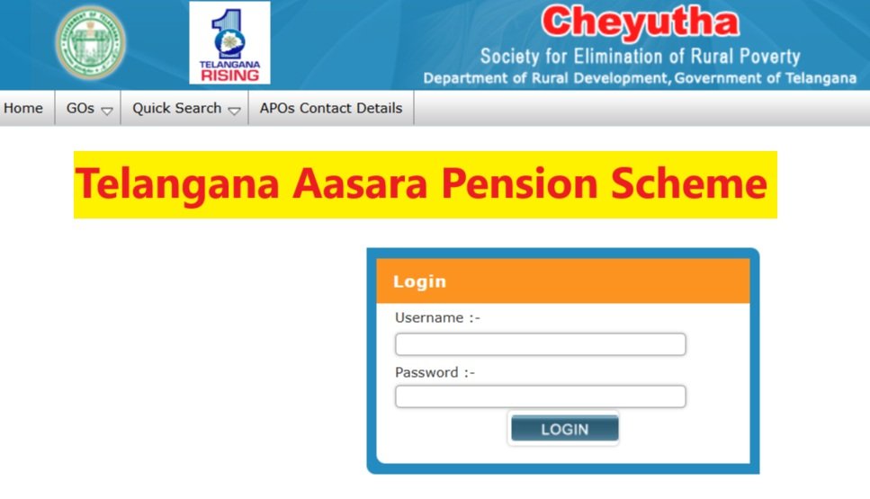 Telangana Aasara Pension Scheme