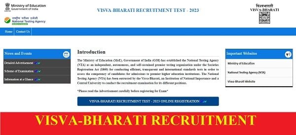 VISVA-BHARATI RECRUITMENT 